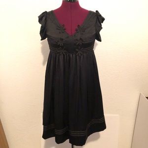 Betsey Johnson silk black dress